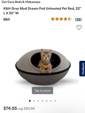 K&H Pet Products Mod Dream Pod NWT